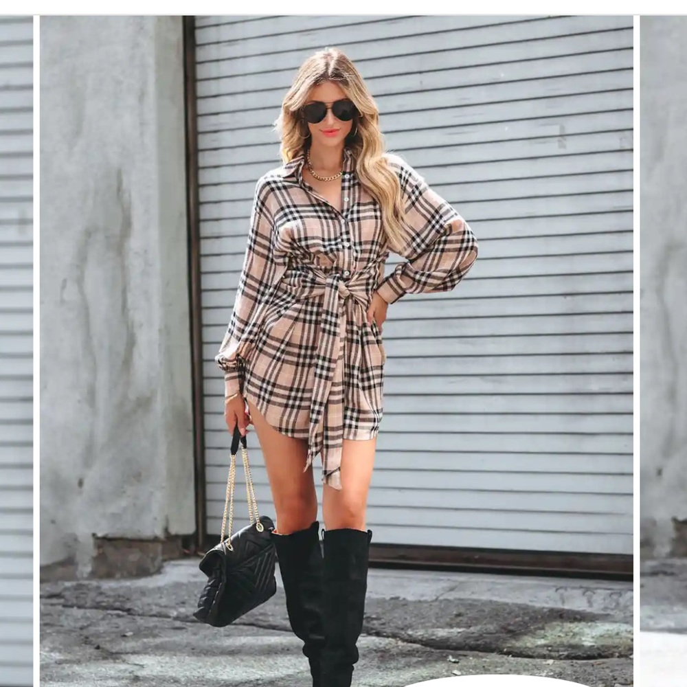Brand new flannel dress
